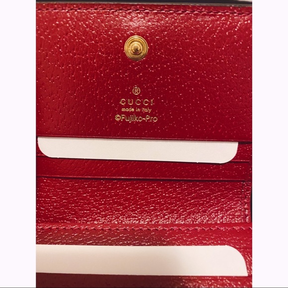 Gucci Doraemon Flap Card Case Wallet Mini GG - Picture 4 of 12